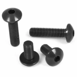 Aluminium - Schrauben - Innensechskant Linsenkopf - Schwarz