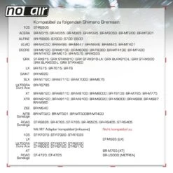 Noair Entlüftungskit Für Shimano Scheibenbremsen -Reverse Verkaufsgeschäft noair entlueftungskit shimano bremsen3
