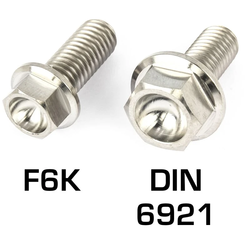 Titan Schrauben - Flacher Sechskant Mit Bund - Gold Nitriert 2 Titan Schrauben - Flacher Sechskant Mit Bund - Gold Nitriert – Bild 2