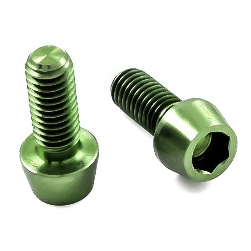 Titan Schrauben - Innensechskant Konischer Kopf - Grün 1 Titan Schrauben - Innensechskant Konischer Kopf - Grün