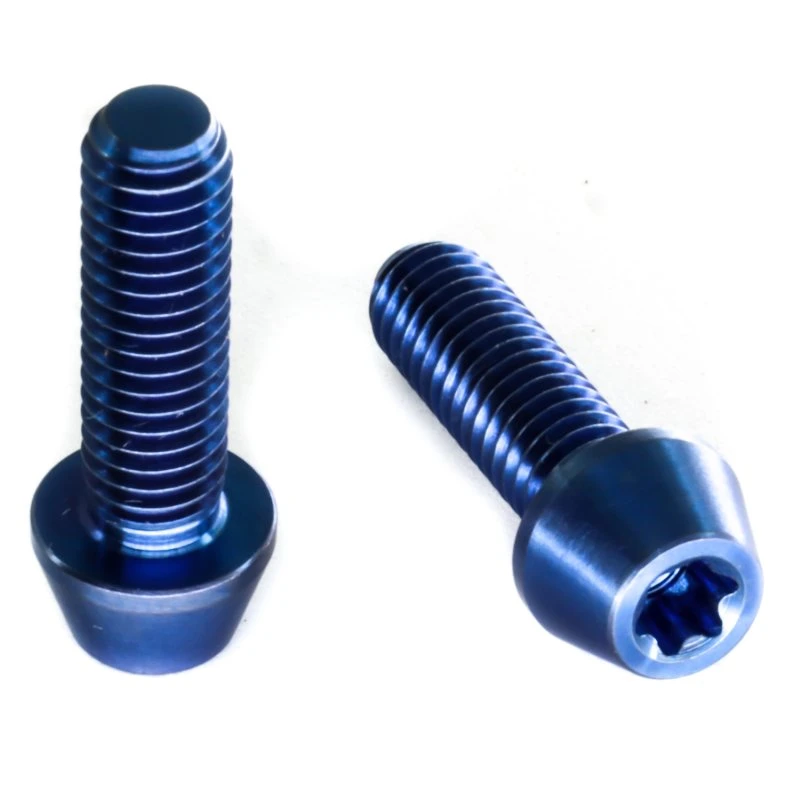 Titan Schrauben - Torx Konischer Kopf - Blau 1 Titan Schrauben - Torx Konischer Kopf - Blau